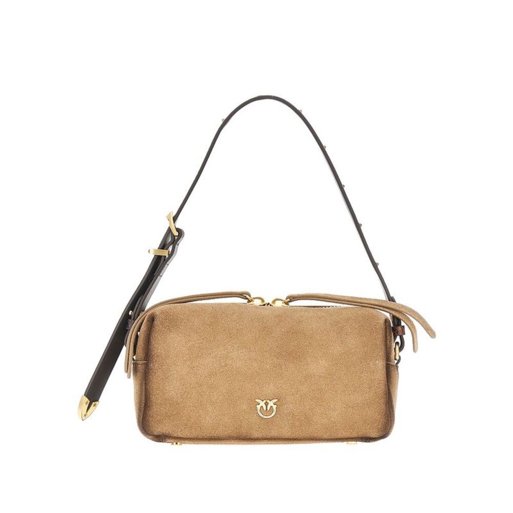Pinko Women Suede Leather Mini Crossbody Bag